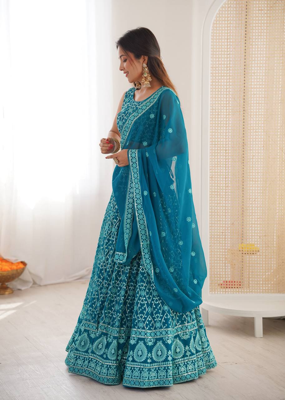 Vastika SP Series Designer Embroidered Lehenga Set
