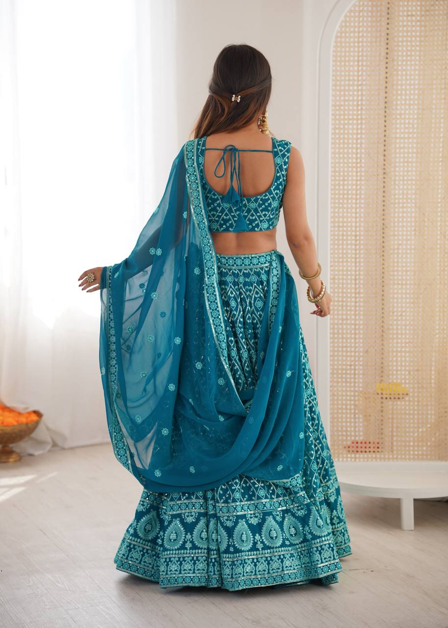 Vastika SP Series Designer Embroidered Lehenga Set