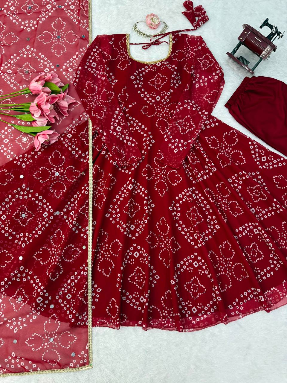 VASTIKA Presenting New Designer Collection In Faux Georgette With Dupatta Set Fully Stitched Ready To Wear