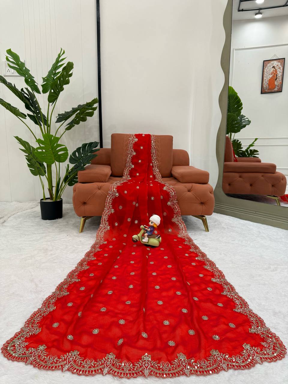 Vastika Designer Fendy Chiffon Saree